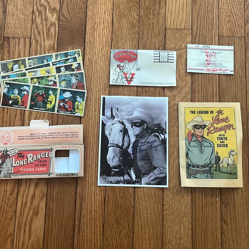 The Lone Ranger‎ 75th Anniversary Ephemera Signed Photo Trading Cards